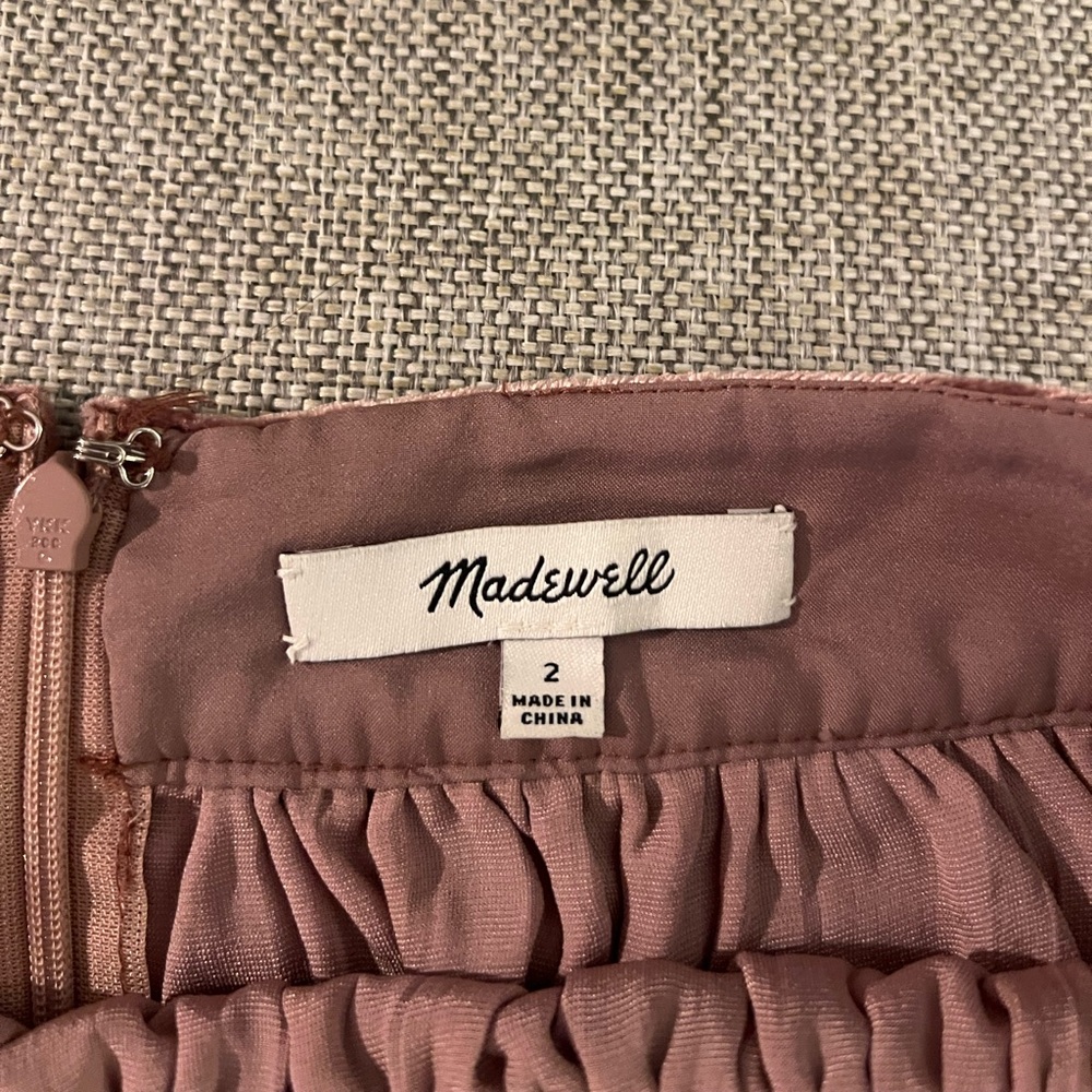 Madewell Velvet Mini Skirt - Picture 4 of 5